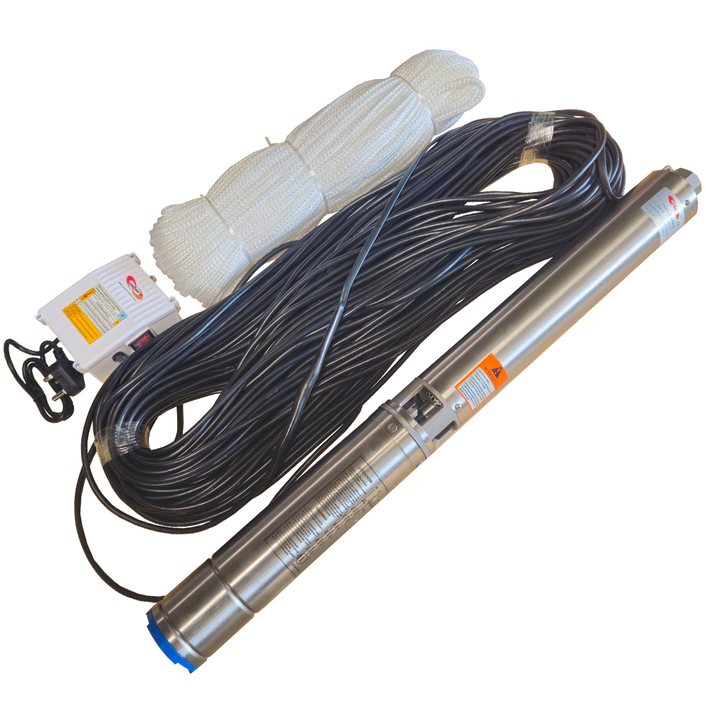 0.75KW 4 INCH Borehole Pump Combo 4SD2/15
