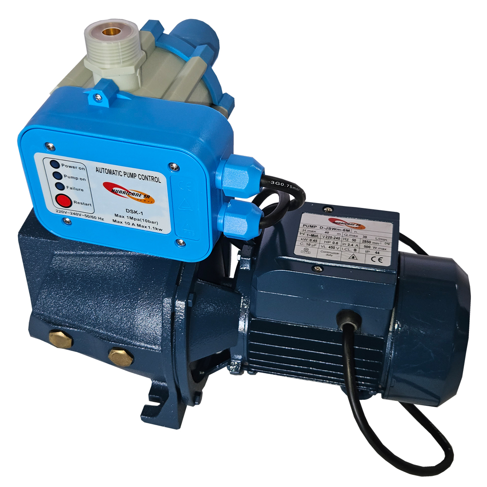 0.45KW - Self Priming Centrifugal pump with controller (JSW6M+Controller)